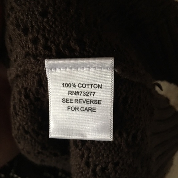 Women’s Croft&Barrow XL Brown Cardigan Button Down - Picture 6 of 8